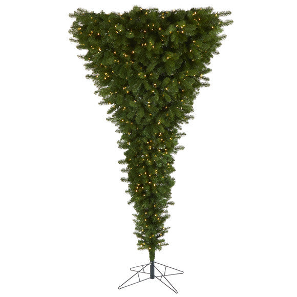8' Sun Valley Spruce Upside Down Artificial Christmas Tree