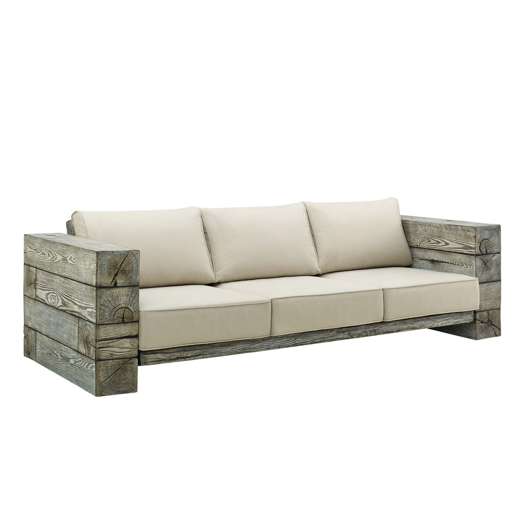 Manteo Rustic Coastal Outdoor Patio Sunbrella¨Sofa by Modway