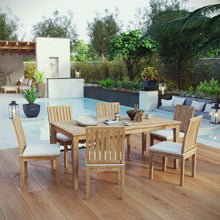 Load image into Gallery viewer, Marina 7 Piece Outdoor Patio Teak Dining Set by Modway
