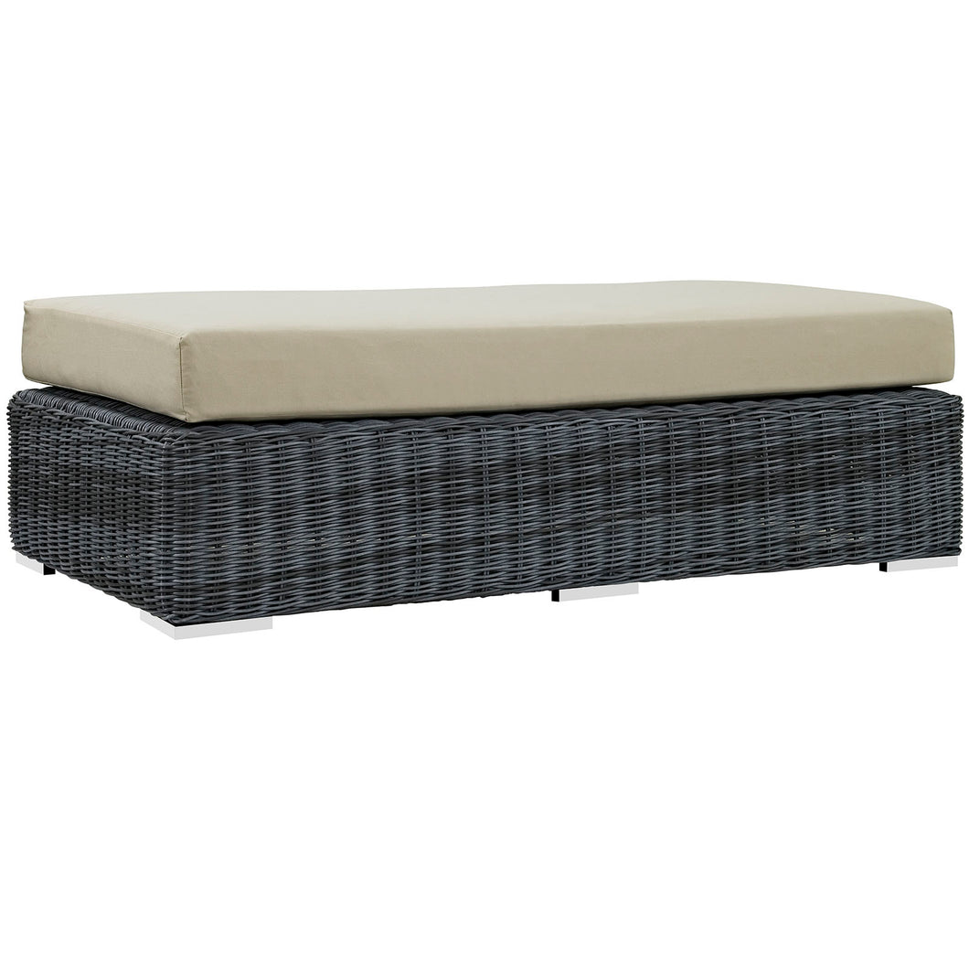 Summon Outdoor Patio Sunbrella¨ Rectangle Ottoman by Modway
