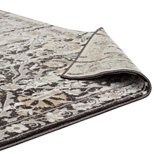 Load image into Gallery viewer, Ganesa Distressed Diamond Floral Lattice 5x8 Area Rug by Modway
