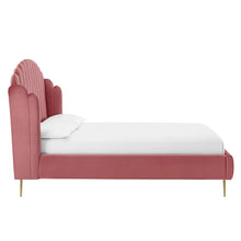 Load image into Gallery viewer, Lana Performance Velvet Queen Wingback Platform Bed by Modway
