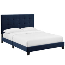Load image into Gallery viewer, Melanie Tufted Button Upholstered Performance Velvet Queen Platform Bed by Modway
