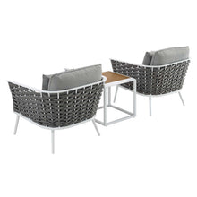 Load image into Gallery viewer, Stance 3 Piece Outdoor Patio Aluminum Sectional Sofa Set by Modway

