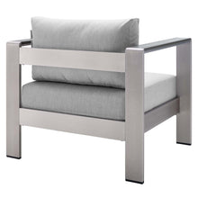 Load image into Gallery viewer, Shore Sunbrella¨ Fabric Aluminum Outdoor Patio Armchair by Modway
