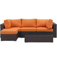 Load image into Gallery viewer, Convene 5 Piece Outdoor Patio Sectional Set by Modway
