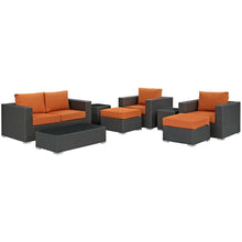 Load image into Gallery viewer, Sojourn 8 Piece Outdoor Patio Sunbrella¨ Sectional Set by Modway
