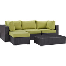 Load image into Gallery viewer, Convene 5 Piece Outdoor Patio Sectional Set by Modway
