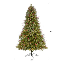 Load image into Gallery viewer, 6.5&#39; Lightly Frosted Big Sky Spruce Artificial Christmas Tree
