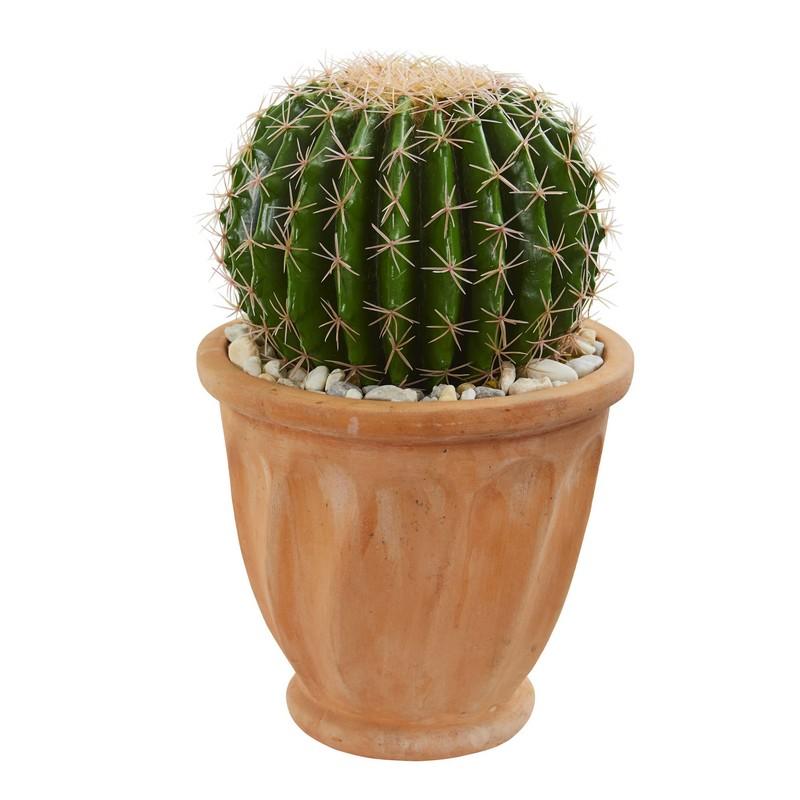Cactus Artificial Plant in Terra Cotta Planter