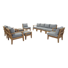 Load image into Gallery viewer, Marina 10 Piece Outdoor Patio Teak Set by Modway
