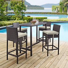 Load image into Gallery viewer, Convene 5 Piece Outdoor Patio Pub Set by Modway
