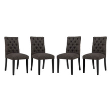 Load image into Gallery viewer, Duchess Fabric Dining Chair Set of 4 by Modway
