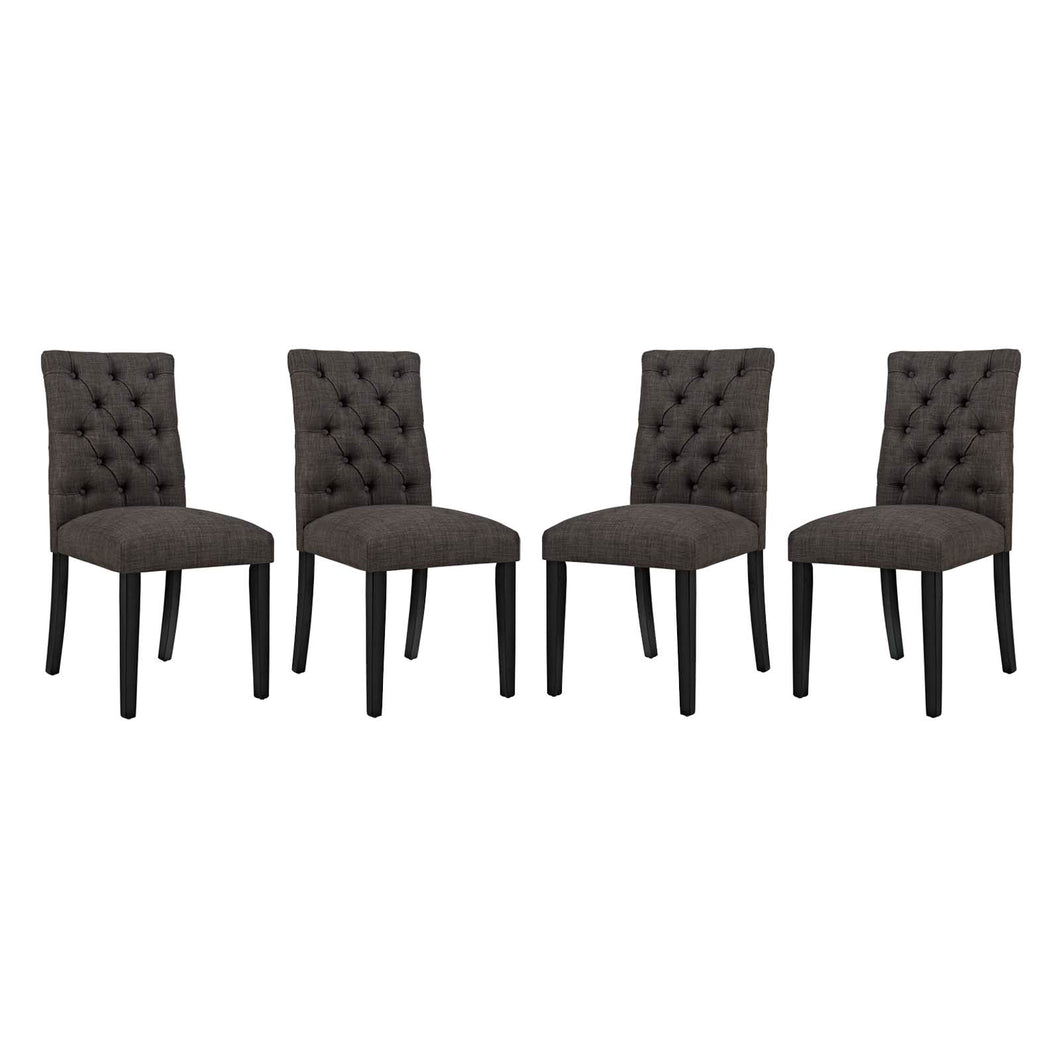 Duchess Fabric Dining Chair Set of 4 by Modway