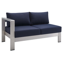 Load image into Gallery viewer, Shore 9 Piece Sunbrella¨ Fabric Outdoor Patio Aluminum Sectional Sofa Set by Modway
