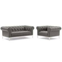 Load image into Gallery viewer, Idyll Tufted Upholstered Leather Loveseat and Armchair by Modway
