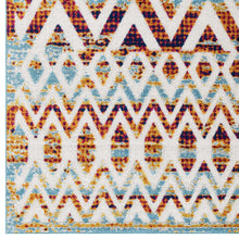Load image into Gallery viewer, Reflect Tamako Diamond and Chevron Moroccan Trellis 5x8 Indoor / Outdoor Area Rug by Modway
