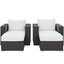 Load image into Gallery viewer, Convene 4 Piece Outdoor Patio Sectional Set by Modway
