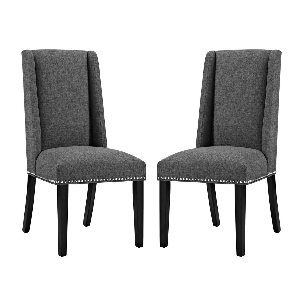 Baron Fabric Dining Chair Set of 2 by Modway