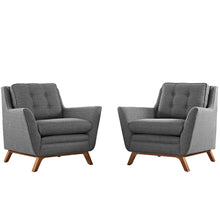 Load image into Gallery viewer, Beguile 2 Piece Upholstered Fabric Living Room Set by Modway
