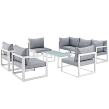 Load image into Gallery viewer, Fortuna 8 Piece Outdoor Patio Sectional Sofa Set by Modway
