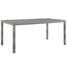 Load image into Gallery viewer, Aura 68&quot; Outdoor Patio Wicker Rattan Dining Table by Modway
