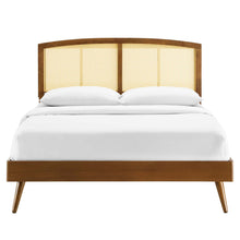 Load image into Gallery viewer, Sierra Cane and Wood King Platform Bed With Splayed Legs by Modway
