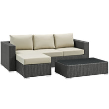 Load image into Gallery viewer, Sojourn 3 Piece Outdoor Patio Sunbrella¨ Sectional Set by Modway
