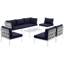 Load image into Gallery viewer, Harmony 8 Piece Outdoor Patio Aluminum Sectional Sofa Set by Modway
