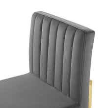 Load image into Gallery viewer, Carriage Channel Tufted Sled Base Performance Velvet Dining Chair by Modway

