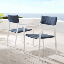 Load image into Gallery viewer, Raleigh Outdoor Patio Aluminum Armchair Set of 2 by Modway
