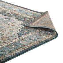 Load image into Gallery viewer, Tribute Diantha Distressed Vintage Floral Vintage Medallion 5x8 Area Rug by Modway
