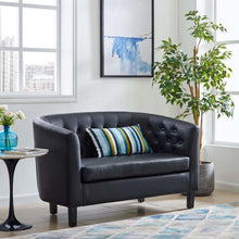 Load image into Gallery viewer, Prospect Upholstered Vinyl Loveseat
