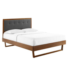 Load image into Gallery viewer, Willow Wood King Platform Bed With Angular Frame by Modway
