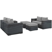 Load image into Gallery viewer, Summon 5 Piece Outdoor Patio Sunbrella¨ Sectional Set by Modway
