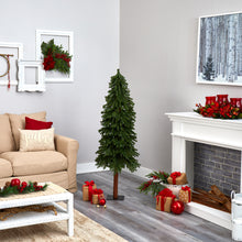 Load image into Gallery viewer, 5&#39; Gr&amp; Alpine Artificial Christmas Tree w/ 200 Clear Lights &amp; 469 Bendable
