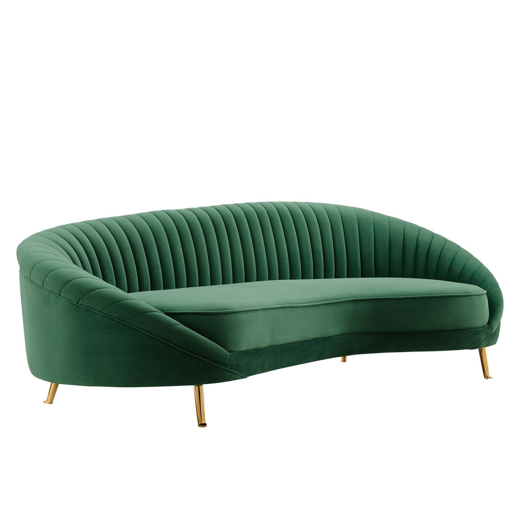 Camber Channel Tufted Performance Velvet Sofa by Modway