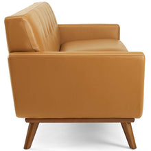 Load image into Gallery viewer, Engage Top-Grain Leather Living Room Lounge Sofa by Modway
