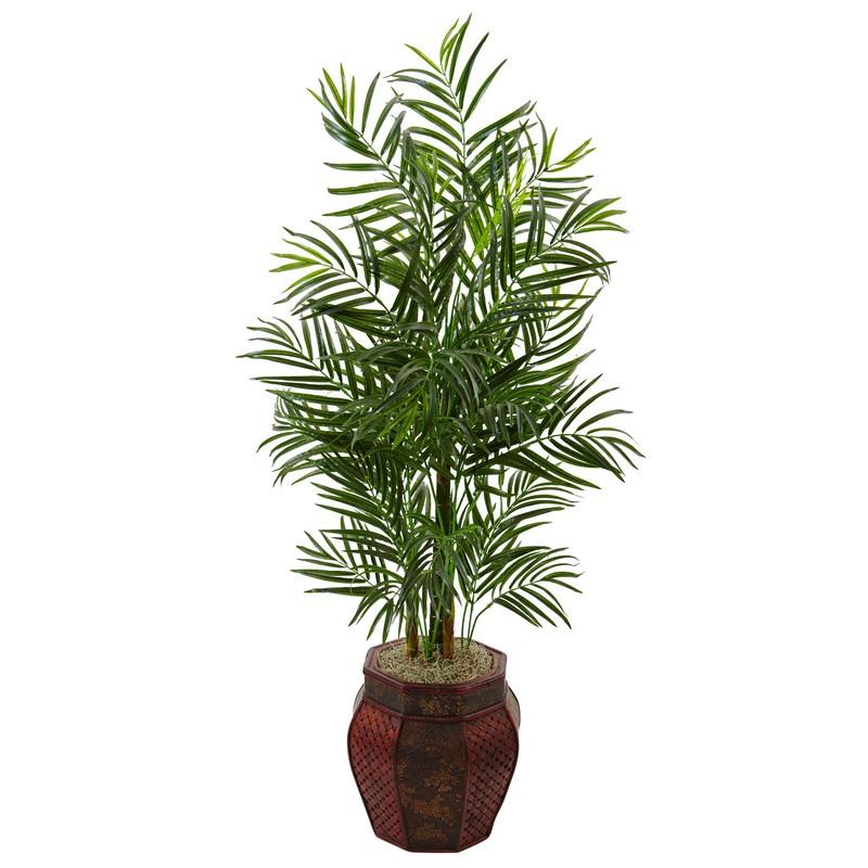 4.5' Areca Palm Tree in Weave Planter