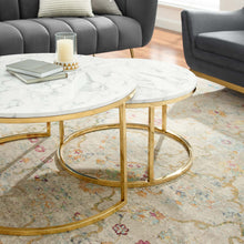 Load image into Gallery viewer, Ravenna Artificial Marble Nesting Coffee Table by Modway
