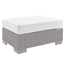 Load image into Gallery viewer, Conway 2-Piece Sunbrella¨ Outdoor Patio Wicker Rattan Armchair and Ottoman Set by Modway
