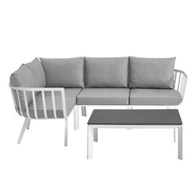 Load image into Gallery viewer, Riverside 5 Piece Outdoor Patio Aluminum Set by Modway
