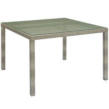 Load image into Gallery viewer, Conduit 47&quot; Square Outdoor Patio Wicker Rattan Table by Modway
