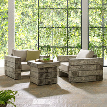 Load image into Gallery viewer, Manteo Rustic Coastal Outdoor Patio Sunbrella¨ 3 Piece Set

