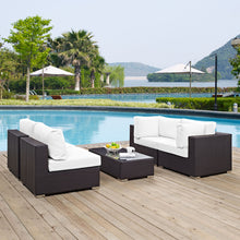 Load image into Gallery viewer, Convene 5 Piece Outdoor Patio Sectional Set by Modway
