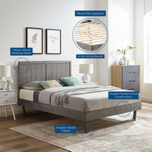 Load image into Gallery viewer, Alana Wood King Platform Bed With Angular Frame by Modway
