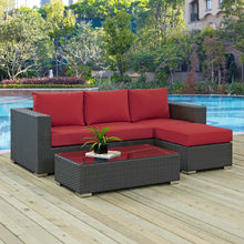 Load image into Gallery viewer, Sojourn 3 Piece Outdoor Patio Sunbrella¨ Sectional Set by Modway
