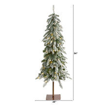 Load image into Gallery viewer, 4.5&#39; Flocked Washington Alpine Christmas Artificial Tree
