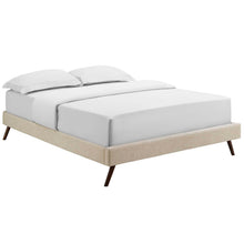 Load image into Gallery viewer, Loryn Fabric Queen Bed Frame with Round Splayed Legs by Modway
