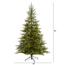 Load image into Gallery viewer, 7&#39; North Carolina Spruce Artificial Christmas Tree w 450 Clear Lights
